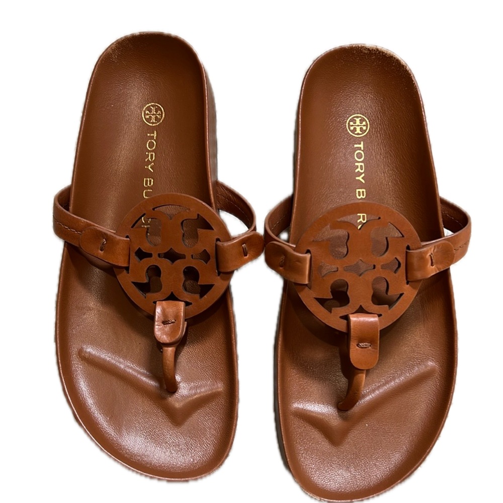 6.5 Bourbon Tory Birch Cloud Sandals!!!